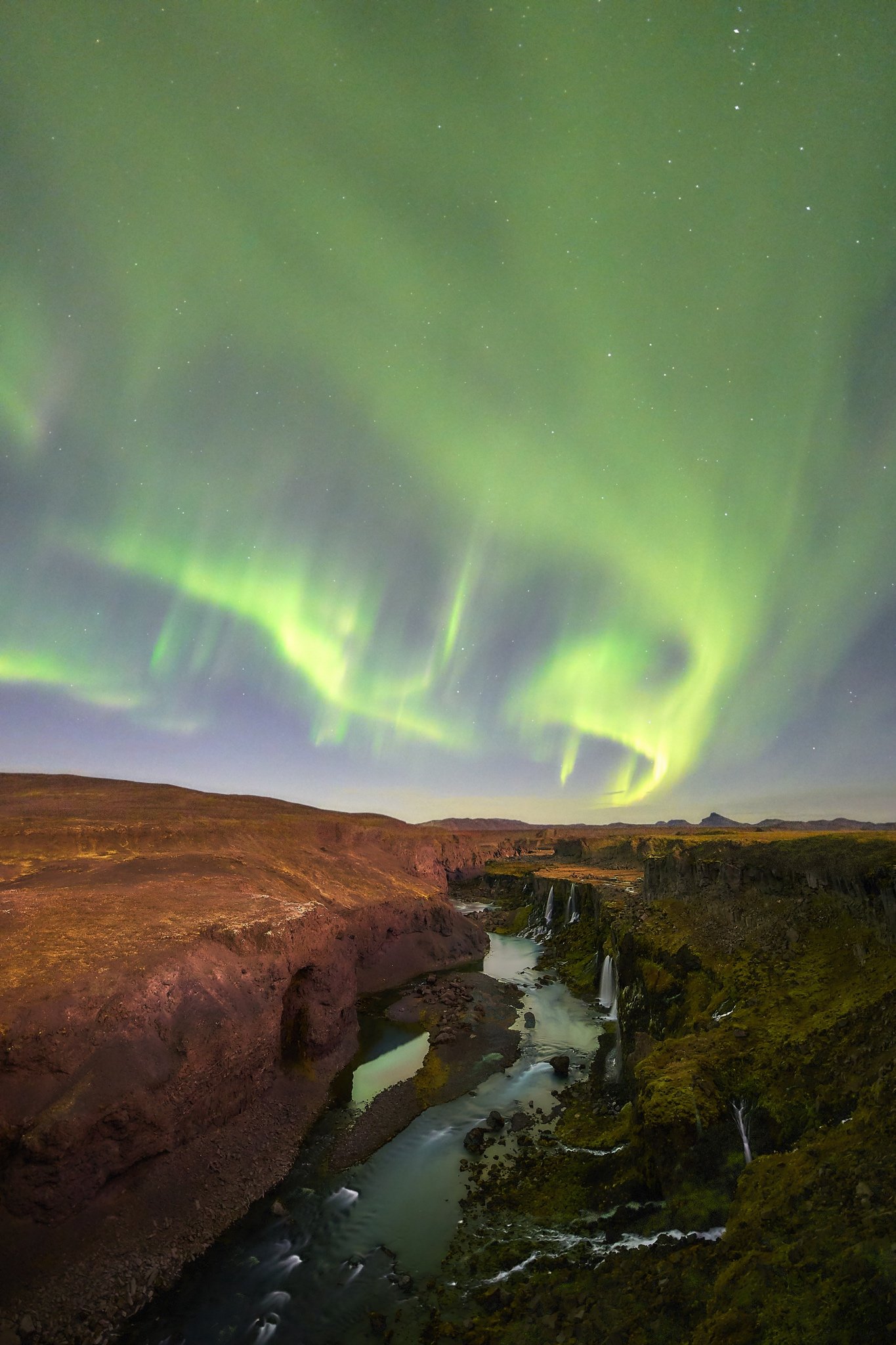 Northern lights over Iceland