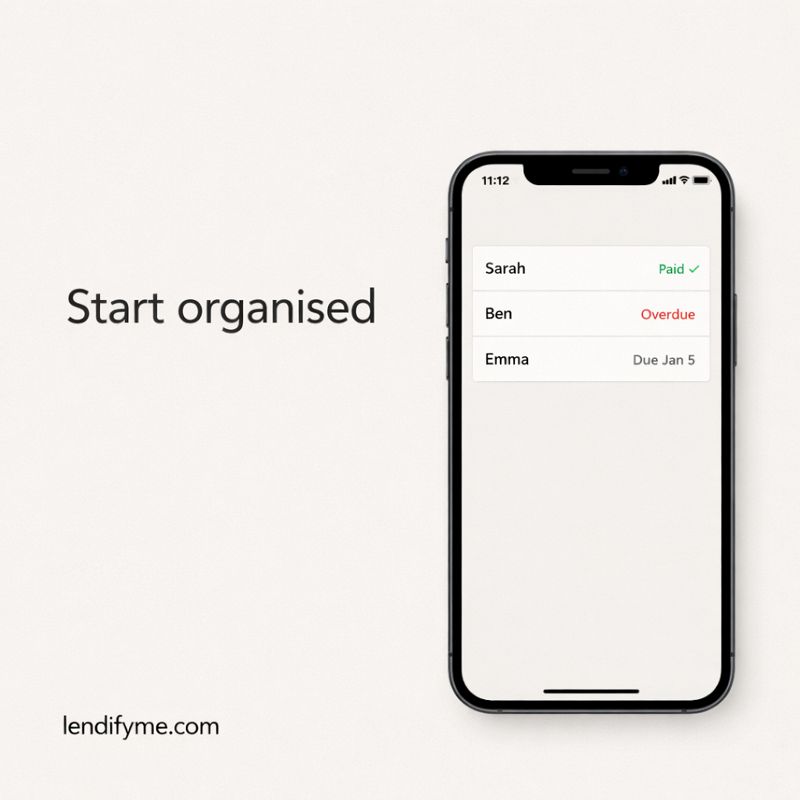Start organised